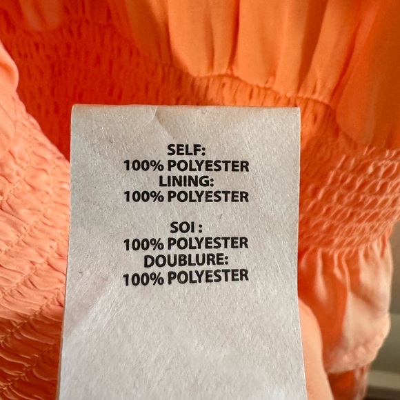 NWT - Ramy Brook Embroidered trim - Rowan mini-dress peach size medium - Picture 11 of 12